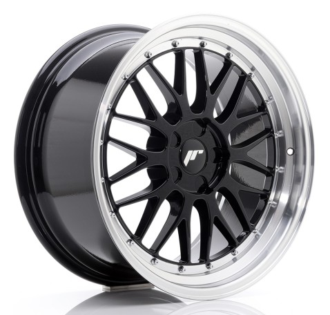 JR Wheels JR23 19x9.5 ET20-48 5H BLANK Gloss Black w/Machined Lip