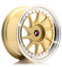 JR Wheels JR26 18x8.5 ET20-40 BLANK Gold w/Machined Lip
