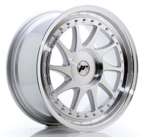 JR Wheels JR26 18x8.5 ET20-40 BLANK Silver Machined Face