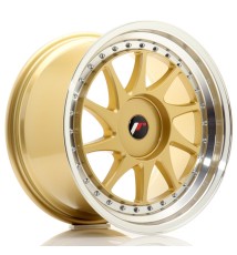 JR Wheels JR26 18x9.5 ET20-40 BLANK Gold w/Machined Lip