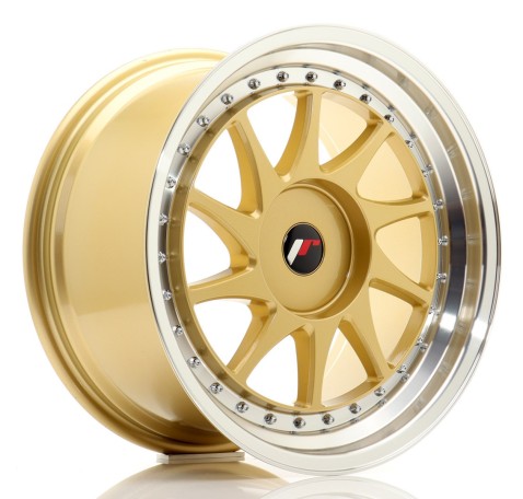 JR Wheels JR26 18x9.5 ET20-40 BLANK Gold w/Machined Lip