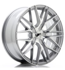 JR Wheels JR28 18x7.5 ET20-40 BLANK Silver Machined Face