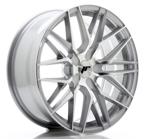 JR Wheels JR28 18x7.5 ET20-40 BLANK Silver Machined Face