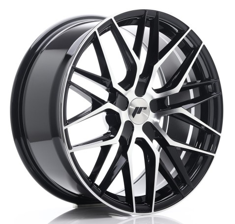 JR Wheels JR28 19x8.5 ET35-40 5H BLANK Gloss Black Machined Face