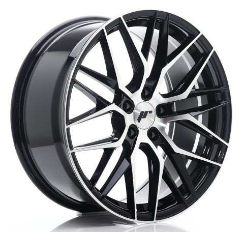 JR Wheels JR28 19x8.5 ET40 5x112 Gloss Black Machined Face