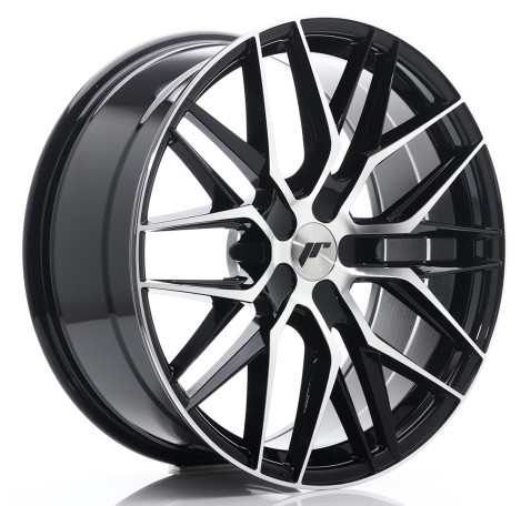 JR Wheels JR28 20x8.5 ET20-40 5H BLANK Gloss Black Machined Face