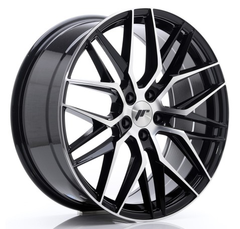 JR Wheels JR28 20x8.5 ET40 5x112 Gloss Black Machined Face