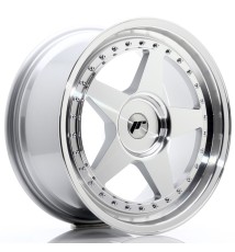 JR Wheels JR6 18x8.5 ET20-40 BLANK Silver Machined Face