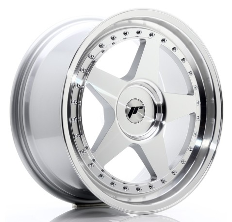 JR Wheels JR6 18x8.5 ET20-40 BLANK Silver Machined Face