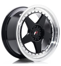 JR Wheels JR6 18x8.5 ET22 5x114,3/120 Glossy Black w/Machined Lip