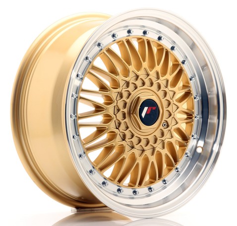JR Wheels JR9 17x7.5 ET20 4x100/108 Gold w/Machined Lip
