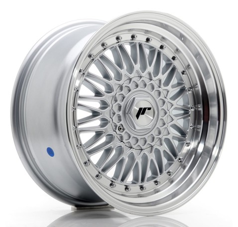 JR Wheels JR9 17x8.5 ET20 5x112/120 Silver w/Machined Lip+Silver Rivets