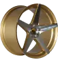 Jante R3 Rocha Gold Machine Face - Taille 9x20 - Entraxe 5x112 du fabricant pour votre voiture au prix de CHF 590,00