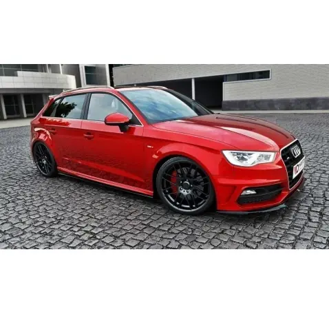 Rajouts Des Bas De Caisse Pour V.1 Audi S3 / A3 S-Line Sportback 8V / 8V Facelift