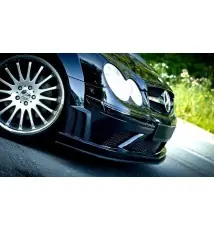 LAME DU PARE-CHOCS AVANT MERCEDES CLK W209 BLACK (SL BLACK SERIES LOOK)