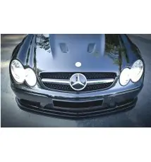 LAME DU PARE-CHOCS AVANT MERCEDES CLK W209 BLACK (SL BLACK SERIES LOOK)