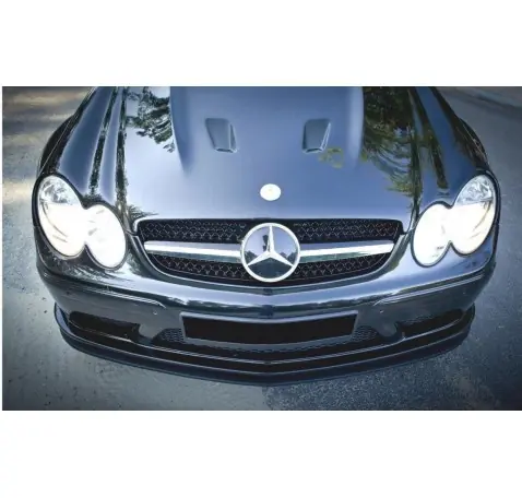 LAME DU PARE-CHOCS AVANT MERCEDES CLK W209 BLACK (SL BLACK SERIES LOOK)