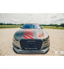 SPORT LAME DU PARE-CHOCS AVANT AUDI A6 C7 S-LINE (2 SPLITTERS pour 1 JEU)