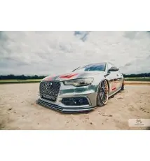 SPORT LAME DU PARE-CHOCS AVANT AUDI A6 C7 S-LINE (2 SPLITTERS pour 1 JEU)