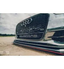 SPORT LAME DU PARE-CHOCS AVANT AUDI A6 C7 S-LINE (2 SPLITTERS pour 1 JEU)