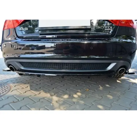Arriere Splitter Audi A5 Coupe / Sportback S-Line 8T (avec une barre verticale)