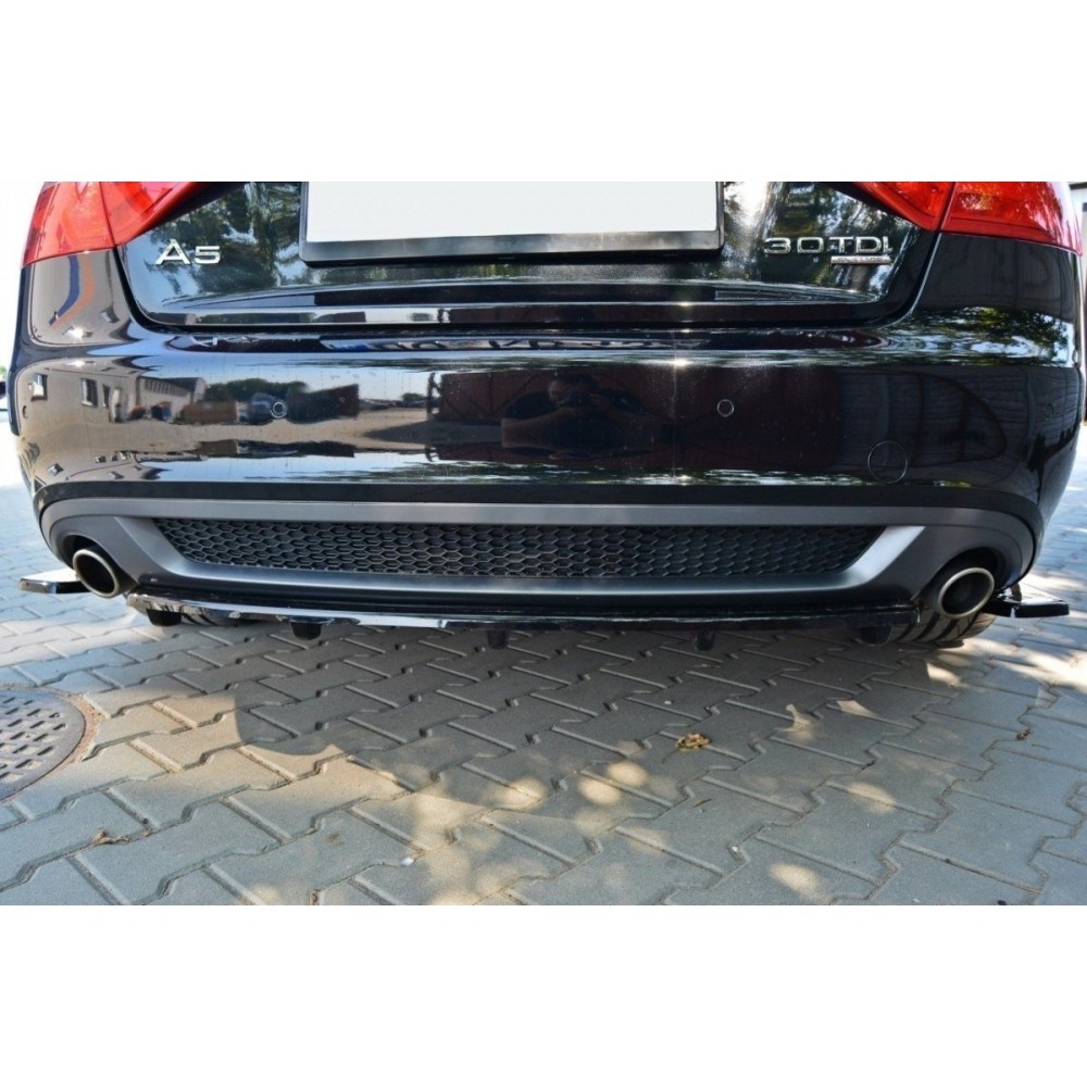 Arriere Splitter Audi A5 Coupe / Sportback S-Line 8T (avec une barre verticale)