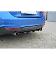 Arriere Splitter BMW 4 Coupe / Gran Coupe / Cabrio M-Pack F32 / F36 / F33 (avec barres verticales)