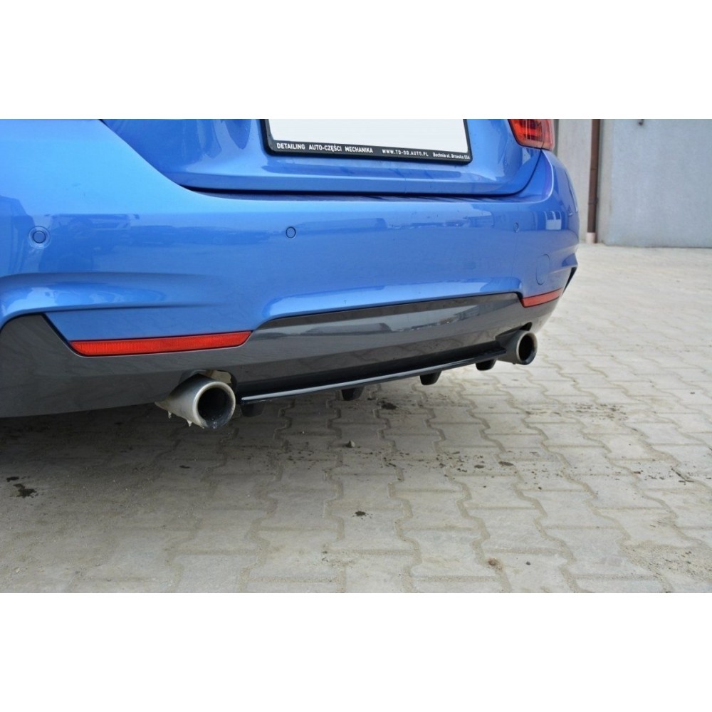 Arriere Splitter BMW 4 Coupe / Gran Coupe / Cabrio M-Pack F32 / F36 / F33 (avec barres verticales)