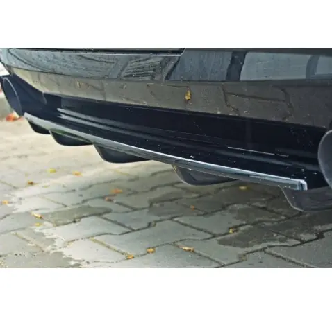 Arriere Splitter BMW 5 M-Pack Sedan/Touring F10/F11 (avec deux extrémités d'échappement doubles)