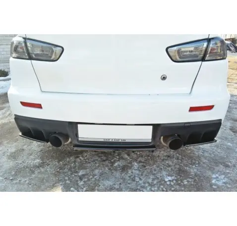 Arriere Splitter Mitsubishi Lancer Evo X (avec barres verticales)