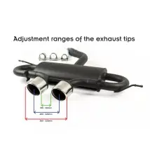 SILENCIEUX D'ECHAPPEMENT, VOLKSWAGEN GOLF VI, GOLF V R32, SCIROCCO 3