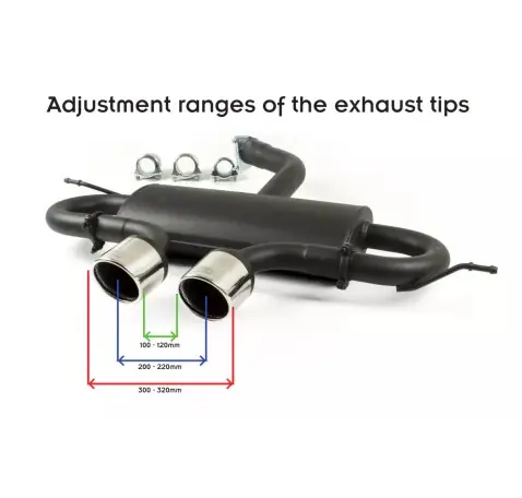 SILENCIEUX D'ECHAPPEMENT, VOLKSWAGEN GOLF VI, GOLF V R32, SCIROCCO 3