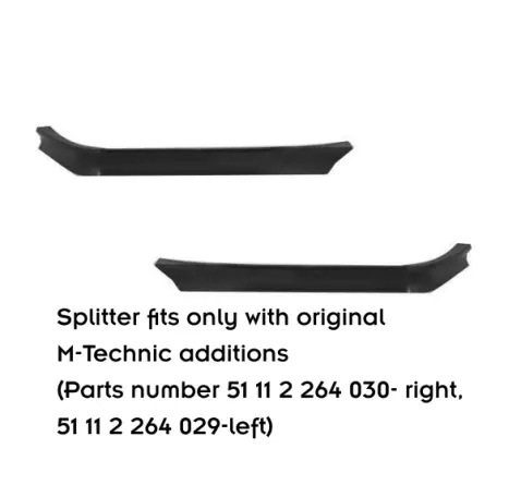 Lame Du Pare-Chocs Avant V.2 BMW M3 / 3 M-Pack E36 Coupe