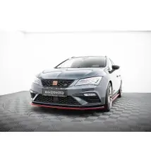 Lame Du Pare-Chocs Avant V.3 Seat Leon Cupra / FR Mk3 FL