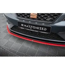 Lame Du Pare-Chocs Avant V.3 Seat Leon Cupra / FR Mk3 FL