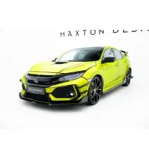 Sport Lame Du Pare-Chocs Avant V.1 Honda Civic Type-R Mk10 / Mk10 Facelift