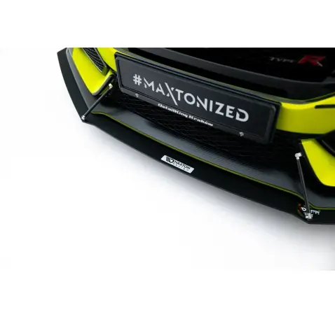 Sport Lame Du Pare-Chocs Avant V.1 Honda Civic Type-R Mk10 / Mk10 Facelift