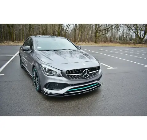 LAME DU PARE-CHOCS AVANT / SPLITTER V.1 MERCEDES-BENZ CLA C117 AMG-LINE FACELIFT