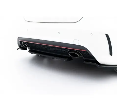 Arriere Splitter (AVEC UNE BARRE VERTICALE) MERCEDES-BENZ W176 AMG-LINE AVANT FACELIFT