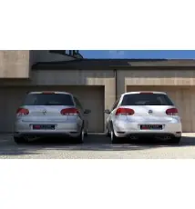 RAJOUT DU PARE-CHOCS ARRIÈRE VW GOLF VI AVEC 2 ECHAPPEMENT
