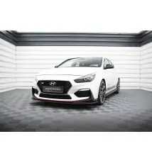 Street Pro Lame Du Pare-Chocs Avant + Flaps Hyundai I30 N Mk3 Hatchback / Fastback