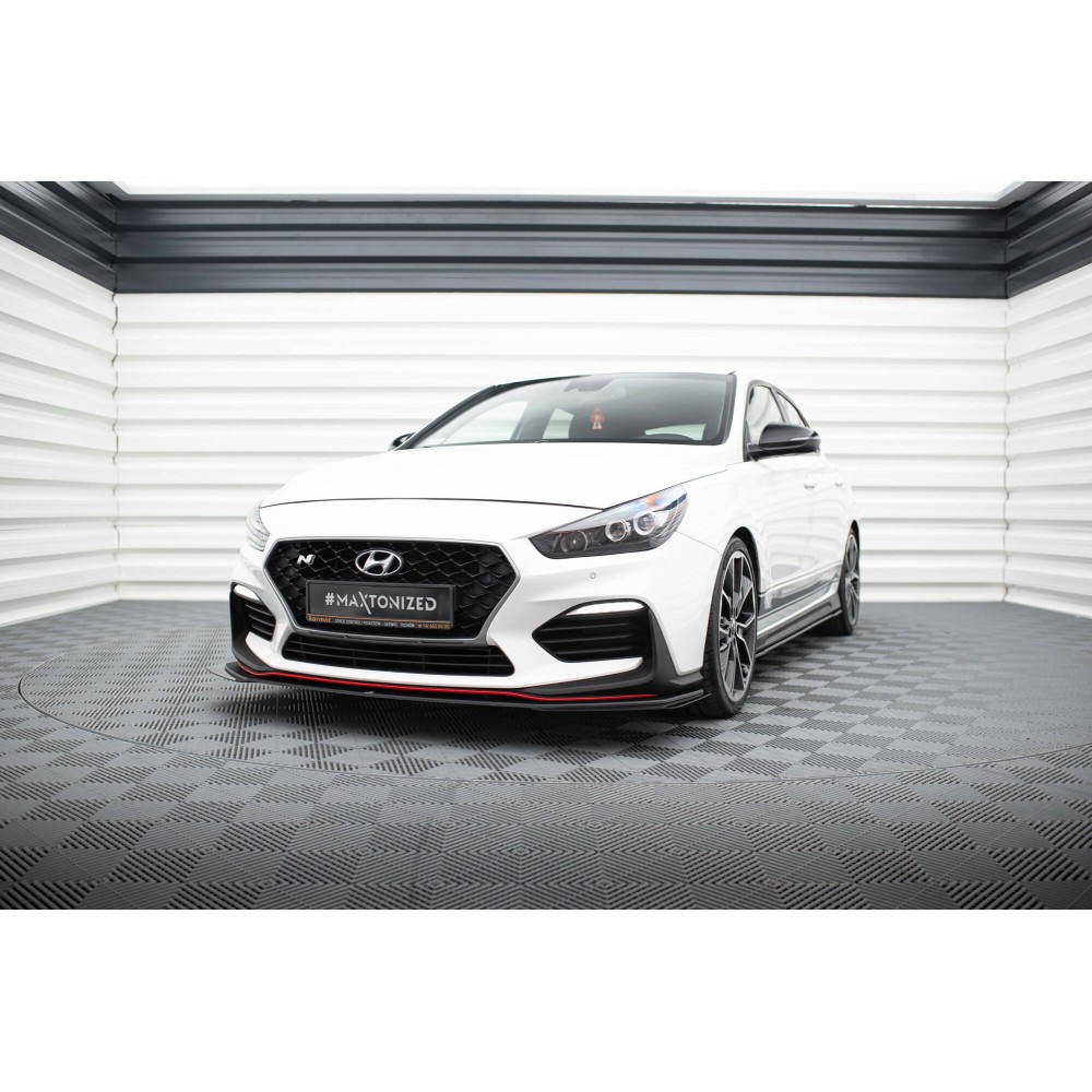 Street Pro Lame Du Pare-Chocs Avant + Flaps Hyundai I30 N Mk3 Hatchback / Fastback