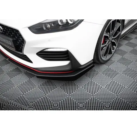Street Pro Lame Du Pare-Chocs Avant + Flaps Hyundai I30 N Mk3 Hatchback / Fastback