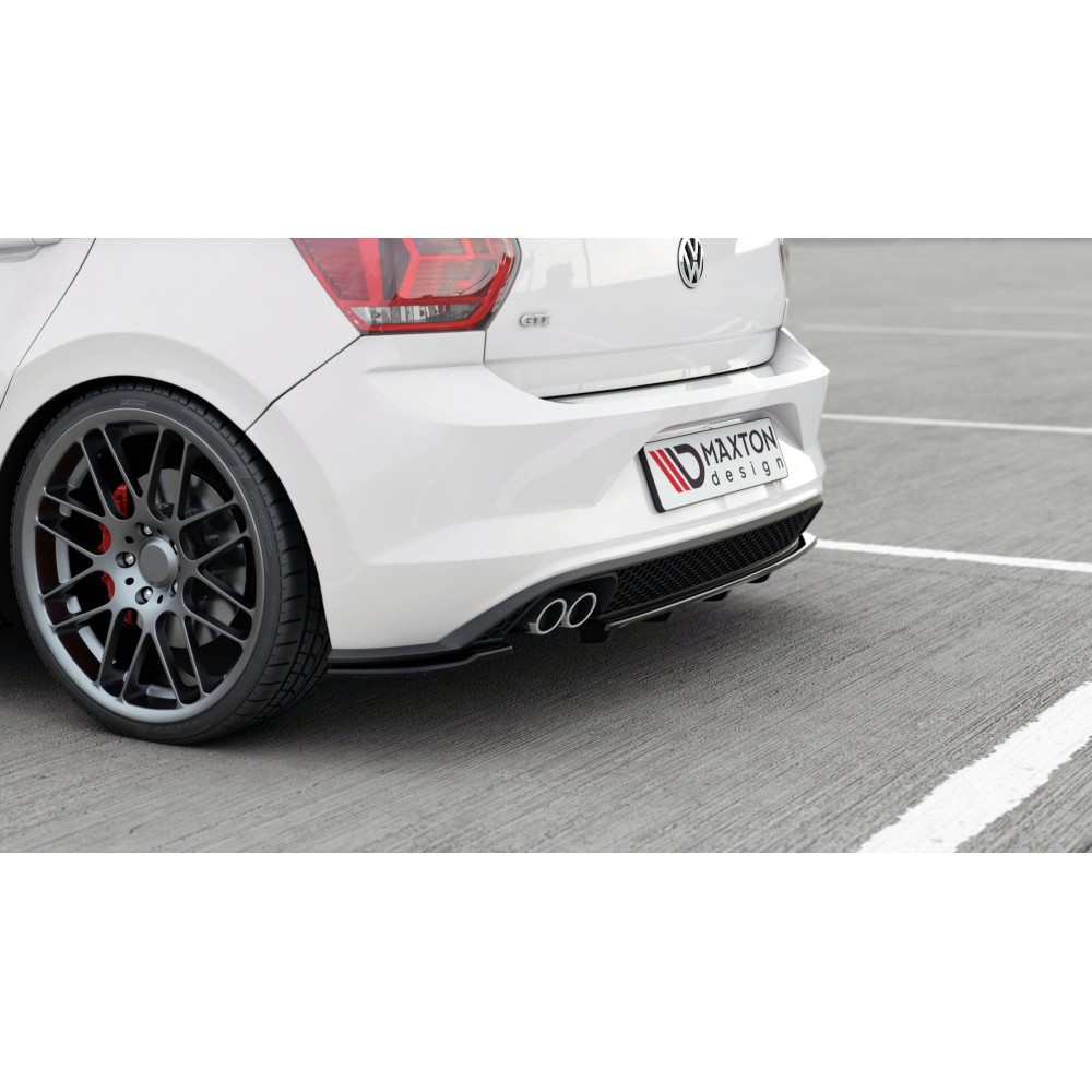 Arriere Splitter (avec une barre verticale) Volkswagen Polo GTI / R-line Mk6