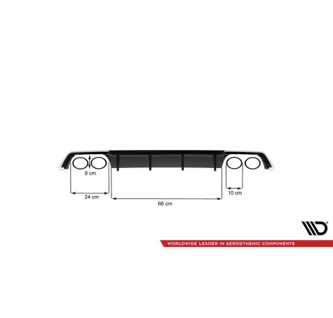 Diffuseur Arrière Complet V.3 Seat Leon Cupra ST Mk3 FL