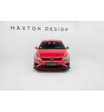 Street Pro Lame Du Pare-Chocs Avant + Flaps Volkswagen Golf R / R-Line Mk7 Facelift