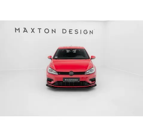 Street Pro Lame Du Pare-Chocs Avant + Flaps Volkswagen Golf R / R-Line Mk7 Facelift