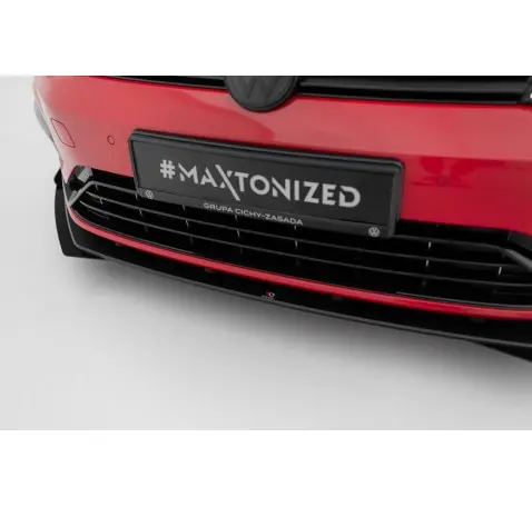 Street Pro Lame Du Pare-Chocs Avant + Flaps Volkswagen Golf R / R-Line Mk7 Facelift