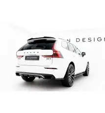Arriere Splitter (avec une barre verticale) Volvo XC60 Mk2 R-Design