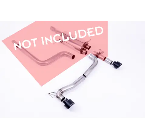 Rajout Du Pare-Chocs Arriere + Milltek Sport Ford Fiesta ST Mk8 Extension d'échappement